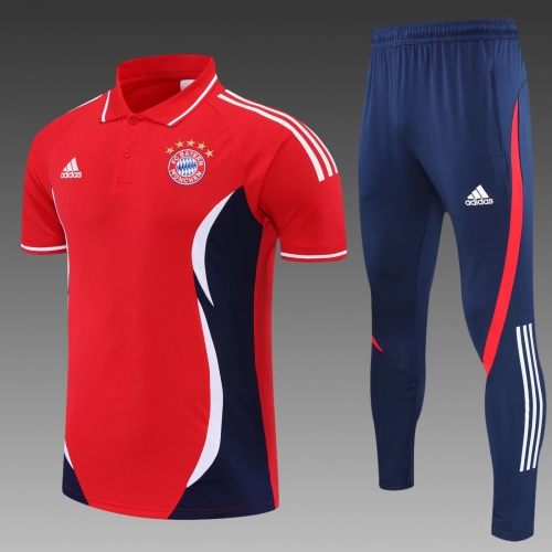 2021-2022 Bayern München Red Thailand Polo Uniform-PO