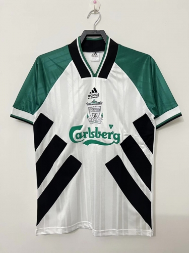 93-95 Retro Version Liverpool White & Green Thailand Soccer Jersey AAA-811/601