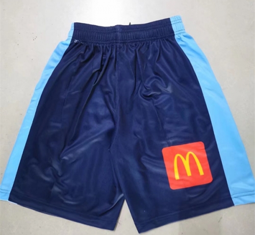 2022 Blues Blue Thailand Rugby Shorts-805