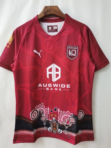 2022 Moroons Home Red Thailand Rugby Jersey-805