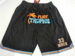 2021-2022 NBA Toronto Raptors Black Shorts-805