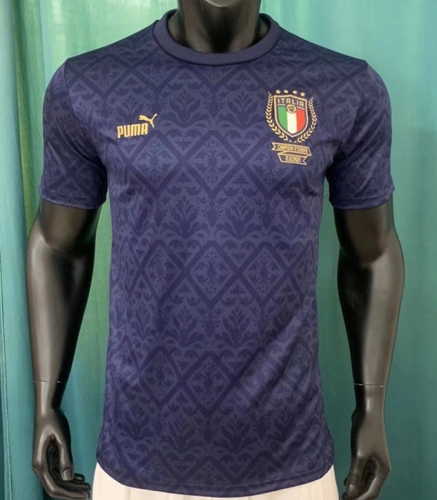 2022-23 Italy Blue & Black Thailand Soccer Jersey AAA-407/320