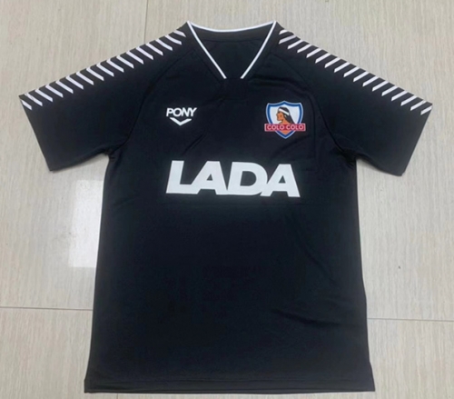 92 Retro Version Colo-Colo Away Black Thailand Soccer Jersey AAA-1119