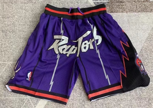 2021-2022 NBA Toronto Raptors Purple Shorts-805