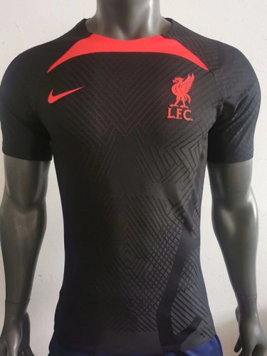 Player Version 2022-23 Liverpool Black Thailand Soccer Training Jersey AAA-703