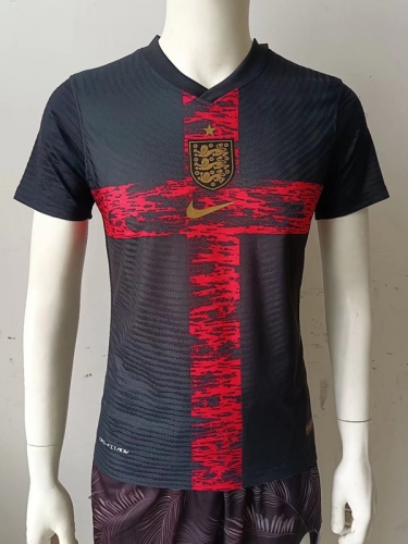 Player Version 2022-23 England Black Thailand Soccer Jersey AAA-807