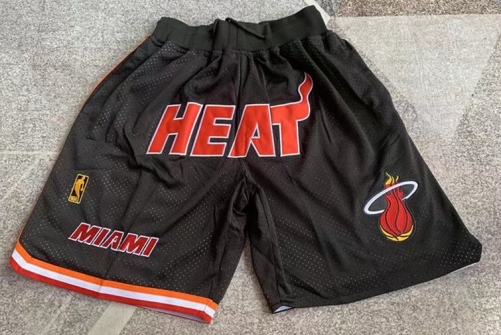 2021-2022 NBA Miami Heat Black Shorts-805