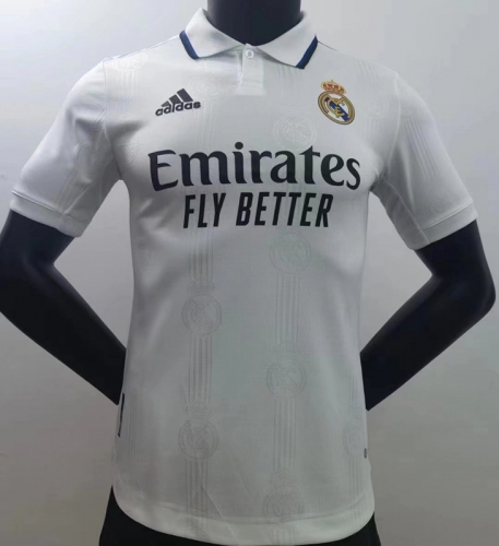 Player Version 2022-23 Real Madrid Home White Thailand Soccer Jersey AAA-807/16