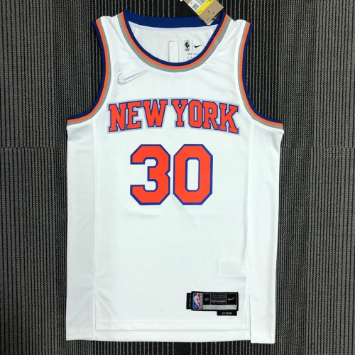 75th Retro Version New York Kinicks NBA White #30 Jersey-311