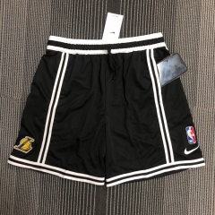 Los Angeles Lakers Black NBA Training Shorts-311