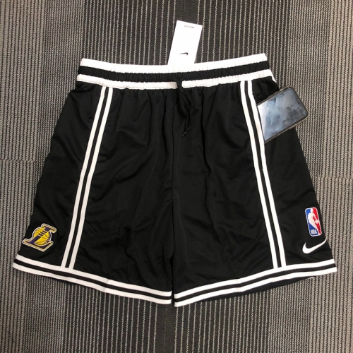Los Angeles Lakers Black NBA Training Shorts-311