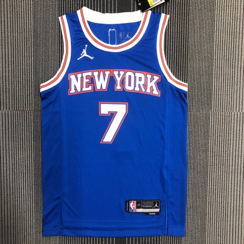 75th Limited Feiren Version New York Kinicks NBA Blue #7 Jersey-311