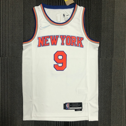 75th Retro Version New York Kinicks NBA White #9 Jersey-311