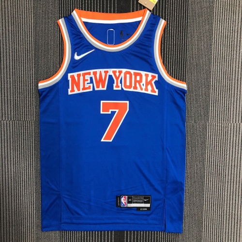 75th New York Kinicks NBA Blue #7 Jersey-311