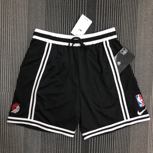 Portland Trail Blazers Black NBA Training Shorts-311