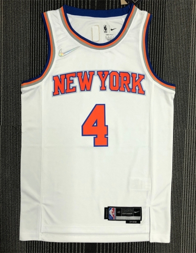 75th Retro Version New York Kinicks NBA White #4 Jersey-311