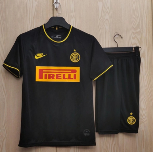 2020-2021 Inter Milan Away Black Soccer Uniform-TJ