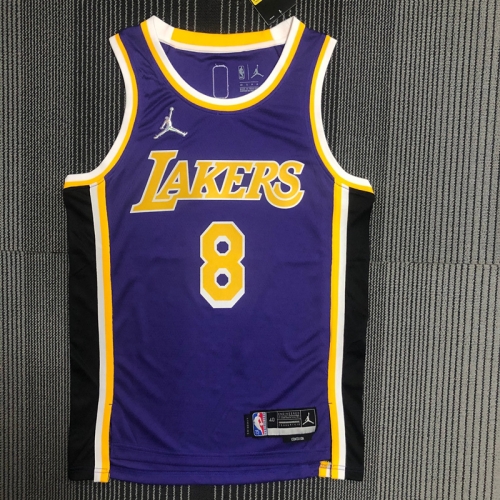 75th Feiren LImited Version NBA Los Angeles Lakers Blue #8 Jersey-311