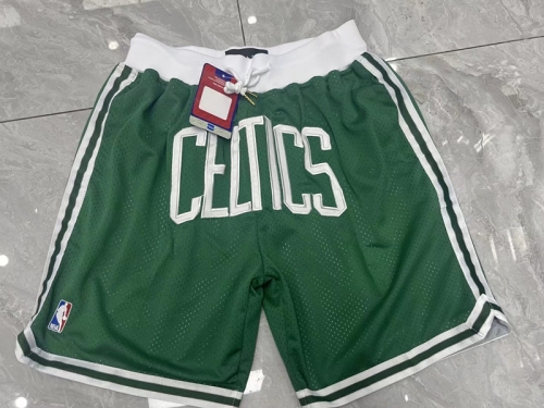 Boston Celtics Green NBA Training Shorts-805