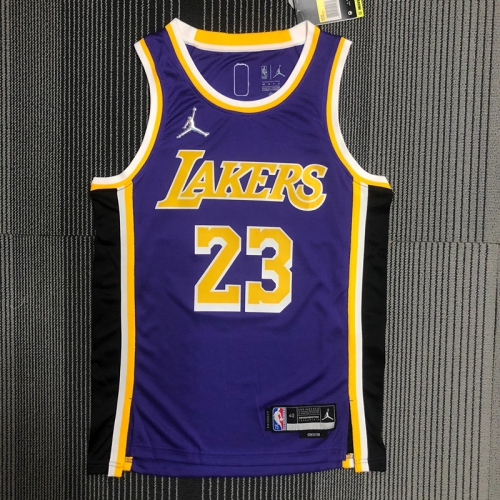 75th Feiren LImited Version NBA Los Angeles Lakers Blue #23 Jersey-311