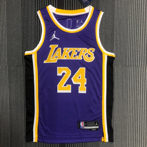 75th Feiren LImited Version NBA Los Angeles Lakers Blue #24 Jersey-311