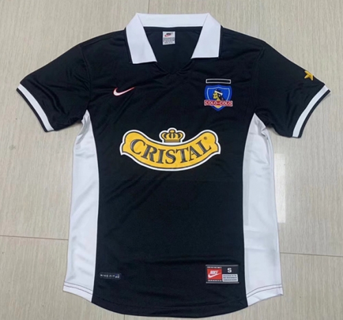 97-98 Retro Version Colo-Colo Away Black Thailand Soccer Jersey AAA-1119