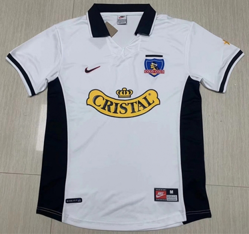 97-98 Retro Version Colo-Colo Home White Thailand Soccer Jersey AAA-1119