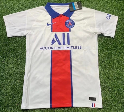 2020-2021 Paris SG Away White Thailand Soccer Jersey AAA-407