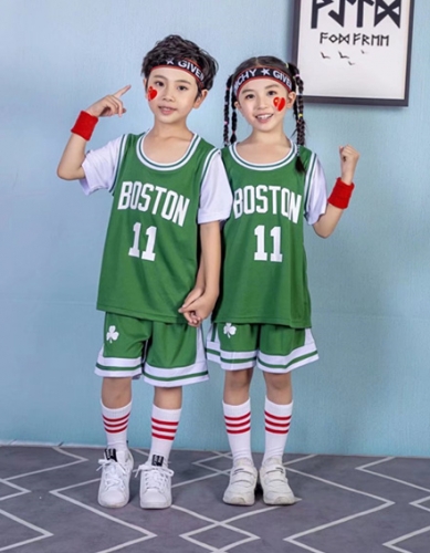 Boston Celtics Green #11 NBA Kids/Youth Uniform-SN