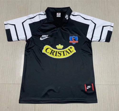 95 Retro Version Colo-Colo Away Black Thailand Soccer Jersey AAA-1119