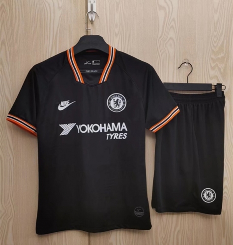 2020-2021 Chelsea Black Soccer Uniform-TJ