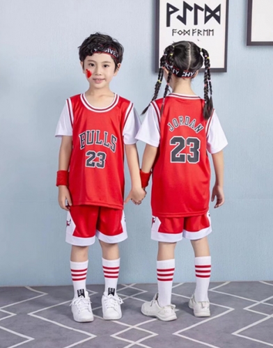 Chicago Bull Red  #23 NBA Kids/Youth Uniform-SN