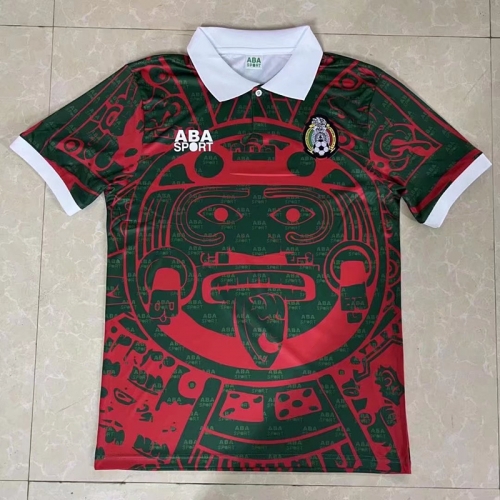 1997 Retro Version Mexico Home Red & Green Thailand Soccer Jersey AAA-2041/503