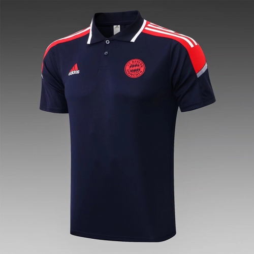 2021/22 Bayern München Royal Blue Thailand Polo Shirts-815