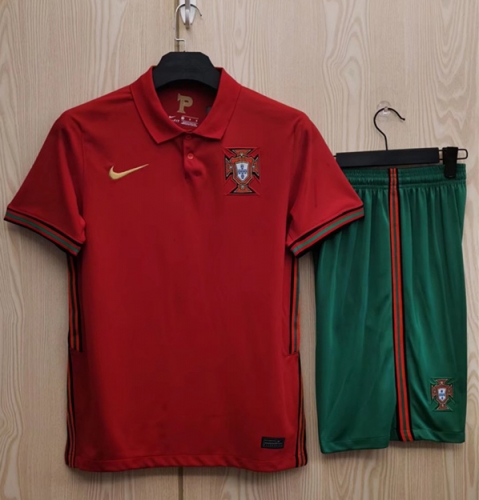 2020-2021 Portugal Home Red Soccer Uniform-23/TJ