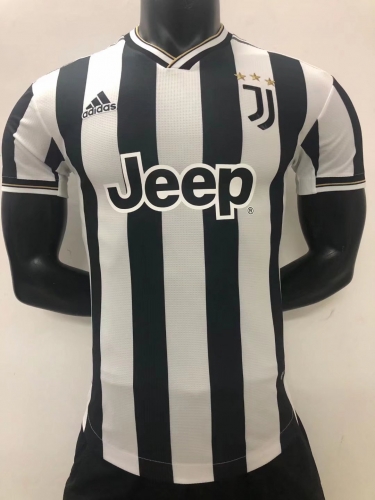 Player Version 2021-22 Juventus Home White& Black Thailand Soccer Jersey AAA-16