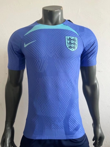 Player Version 2022-23 England Blue & Green Training Thailand Soccer Jersey AAA-703