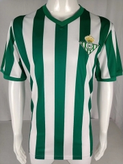 76-77 Retro Version Real Betis Home White and Green Thailand Soccer Jersey AAA-503/811