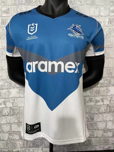 2022 Sharks Home Blue Thailand Rugby Shirts-805