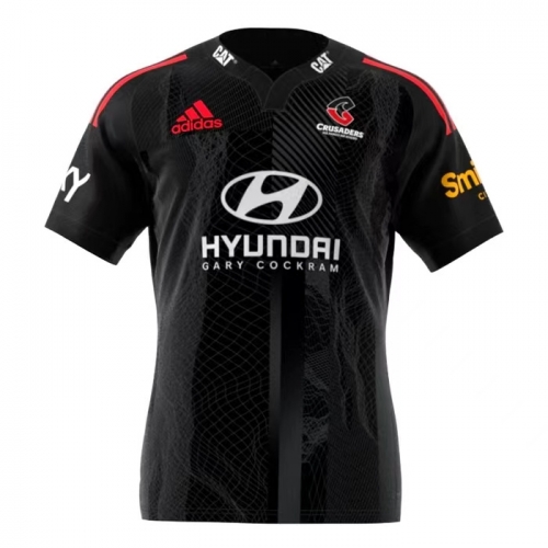 2021/22 Crusaders Black Thailand Rugby Shirts-805