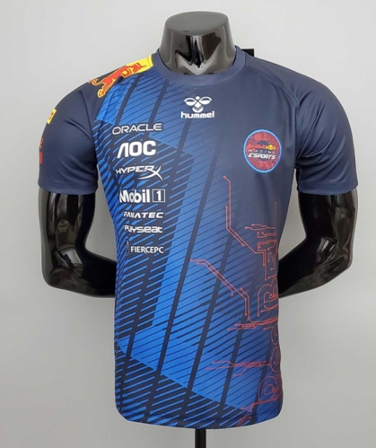 eSports Edition 2021-2022 Red Bull Royal Blue Formula One Racing Shirts-805