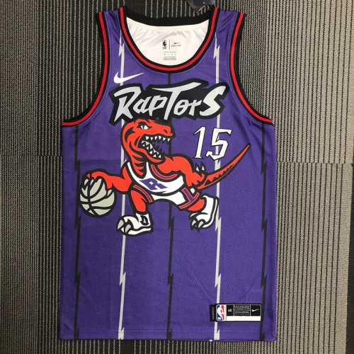 Retro Version NBA Toronto Raptors Purple #15 Jersey-311