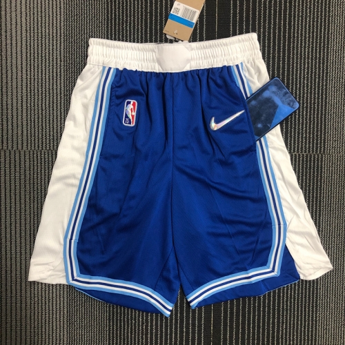 75th Retro Version Los Angeles Lakers Blue NBA Shorts-311