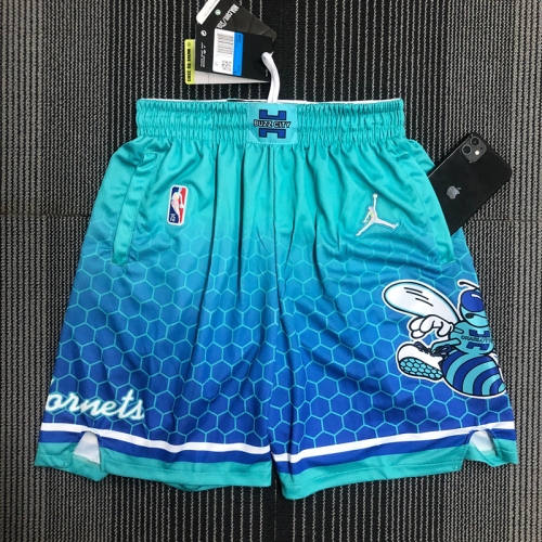 2022 SeasonCharlotte Hornets Blue NBA Shorts-311