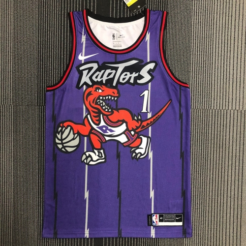 Retro Version NBA Toronto Raptors Purple #1 Jersey-311