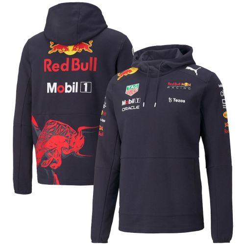 (Size S-3XL) 2021-2022 Red Bull Red Round collar Formula One Tracksuit Racing Top-805