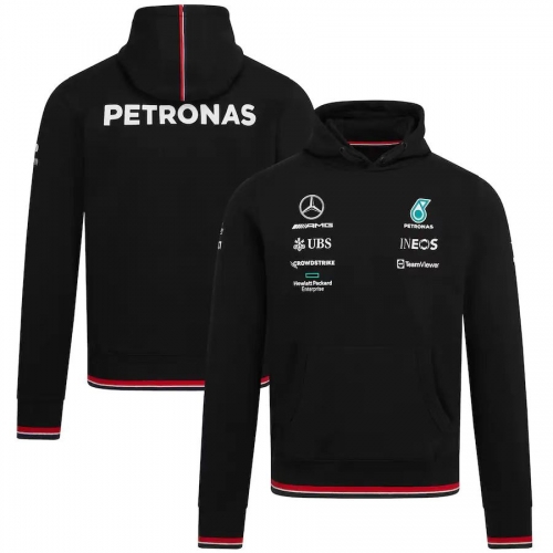 (Size S-3XL) 2021-2022 Mercedes Red Round collar Formula One Tracksuit Racing Top-805