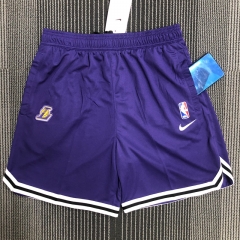 2021 Season Los Angeles Lakers Purple NBA Shorts-311