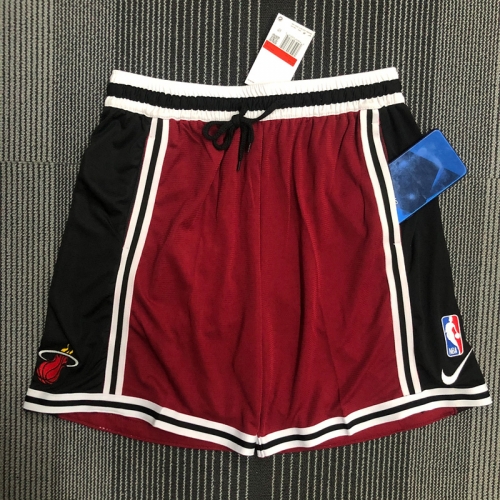 2021 Season Miami Heat Red NBA Shorts-311