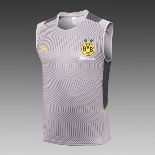 2021/2022 Borussia Dortmund Dark Gray Thailand Tracksuit Vest-815